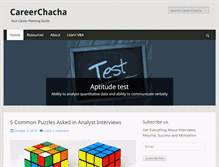 Tablet Screenshot of careerchacha.com